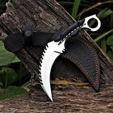 Handmade Karambit Knife Black Resin