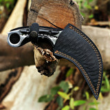 Handmade Karambit Knife Black Resin