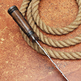 Engraved Handle Handmade Hunting Knife with Leather Cover – Perfect Gift for Outdoor Enthusiasts