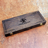 Engraved Handle Handmade Hunting Knife with Leather Cover – Perfect Gift for Outdoor Enthusiasts