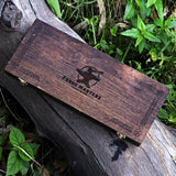 Engraved Handle Handmade Hunting Knife with Leather Cover – Perfect Gift for Outdoor Enthusiasts