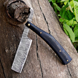 Handmade Straight Razor with Wooden Box – Ideal Gift for Grooming Enthusiasts