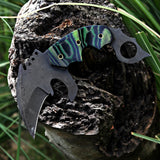 Handmade Karambit Green and Black