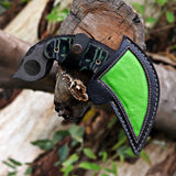 Handmade Karambit Green and Black