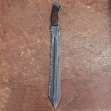 Viking Machete Blade Custom Handmade Carbon Steel Viking Machete with Leather Cover – Anniversary/Birthday Gift