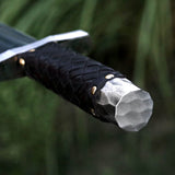 Mithril Dagger Custom Handmade J2 Steel Mithril Dagger for Adventurous Quests with Leather Covered Handle – Anniversary/Birthday Gift