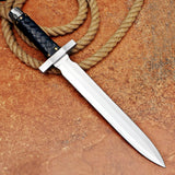 Mithril Dagger Custom Handmade J2 Steel Mithril Dagger for Adventurous Quests with Leather Covered Handle – Anniversary/Birthday Gift