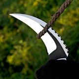 Red Wood Karambit Custom Handmade J2 Steel Karambit Knife with Leather Cover – Anniversary/Birthday Gift