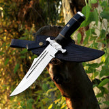 Panther Knife Custom Handmade J2 Steel Hunting Knife with Leather Cover – Anniversary/Birthday Gift