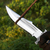 Panther Knife Custom Handmade J2 Steel Hunting Knife with Leather Cover – Anniversary/Birthday Gift