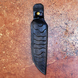 Tiger Knife Custom Handmade D2 Steel Hunting Knife with Leather Cover – Anniversary/Birthday Gift