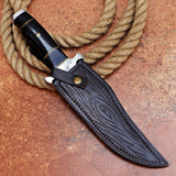 Panther Knife Custom Handmade J2 Steel Hunting Knife with Leather Cover – Anniversary/Birthday Gift