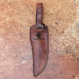 White Bear Knife Custom Handmade J2 Steel Hunting Knife with Leather Cover and Wooden Box – Anniversary/Birthday Gift