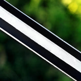 Powder Coated Sword Custom Handmade Carbon Steel Machete with Leather Cover – Anniversary/Birthday Gift