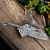 Damascus Steel Straight Razor with Leather Pouch – Perfect Gift for Grooming Enthusiasts