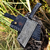 Hand Forged Cleaver Knife, Meat Chopper, Splitter – Perfect Gift on Halloween & Anniversary for Him