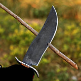 Custom Handmade J2 Steel Hunting Knife with Leather Cover – Anniversary/Birthday Gift