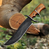 Custom Handmade J2 Steel Hunting Knife with Leather Cover – Anniversary/Birthday Gift