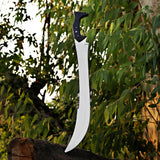 Custom Handmade Collectable D2 Steel Sword with Micarta Handle and High Quality Crocodile Style Leather Sheath– Anniversary/Birthday Gift