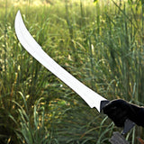 Custom Handmade Collectable D2 Steel Sword with Micarta Handle and High Quality Crocodile Style Leather Sheath– Anniversary/Birthday Gift