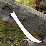 Custom Handmade Collectable D2 Steel Sword with Micarta Handle and High Quality Crocodile Style Leather Sheath– Anniversary/Birthday Gift