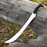 Custom Handmade Collectable D2 Steel Sword with Micarta Handle and High Quality Crocodile Style Leather Sheath– Anniversary/Birthday Gift