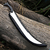 Custom Handmade Collectable D2 Steel Sword with Micarta Handle and High Quality Crocodile Style Leather Sheath– Anniversary/Birthday Gift