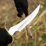 Handmade Beautiful Skinner Knife with Deer Shape Horn Handle - Perfect Gift on Christmas & New Year for Him