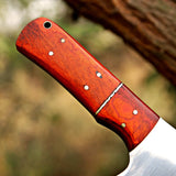 Hand Forged Mirror Polished Cleaver Knife, Meat Chopper, Splitter, Perfect Gift on Halloween & Anniversary for Him