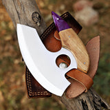 Personalized Small Pizza Cutter, Custom Hand-Forged and Perfect Gift on Birthday & New Year for Him/Her