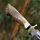 Custom Handmade J2 Steel Dagger with Stag Horn Handle – New Year/Birthday Gift
