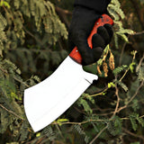 Hand Forged Mirror Polished Cleaver Knife, Meat Chopper, Splitter, Perfect Gift on Halloween & Anniversary for Him