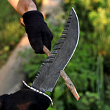 Custom Handmade J2 Steel Hunting Knife with Leather Cover – Anniversary/Birthday Gift