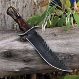 Custom Handmade J2 Steel Hunting Knife with Leather Cover – Anniversary/Birthday Gift