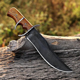 Custom Handmade J2 Steel Hunting Knife with Leather Cover – Anniversary/Birthday Gift