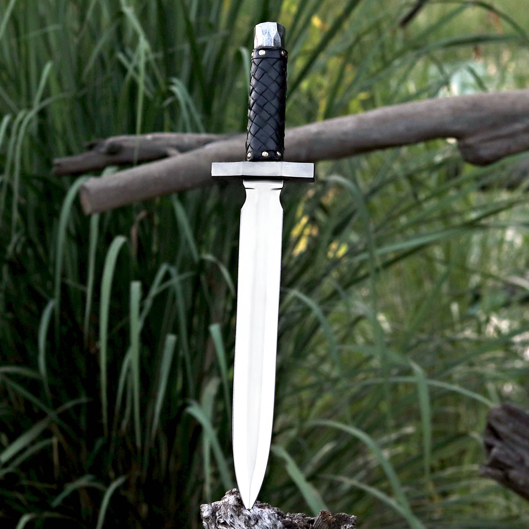 Mithril Dagger Custom Handmade J2 Steel Mithril Dagger for Adventurous Quests with Leather Covered Handle – Anniversary/Birthday Gift