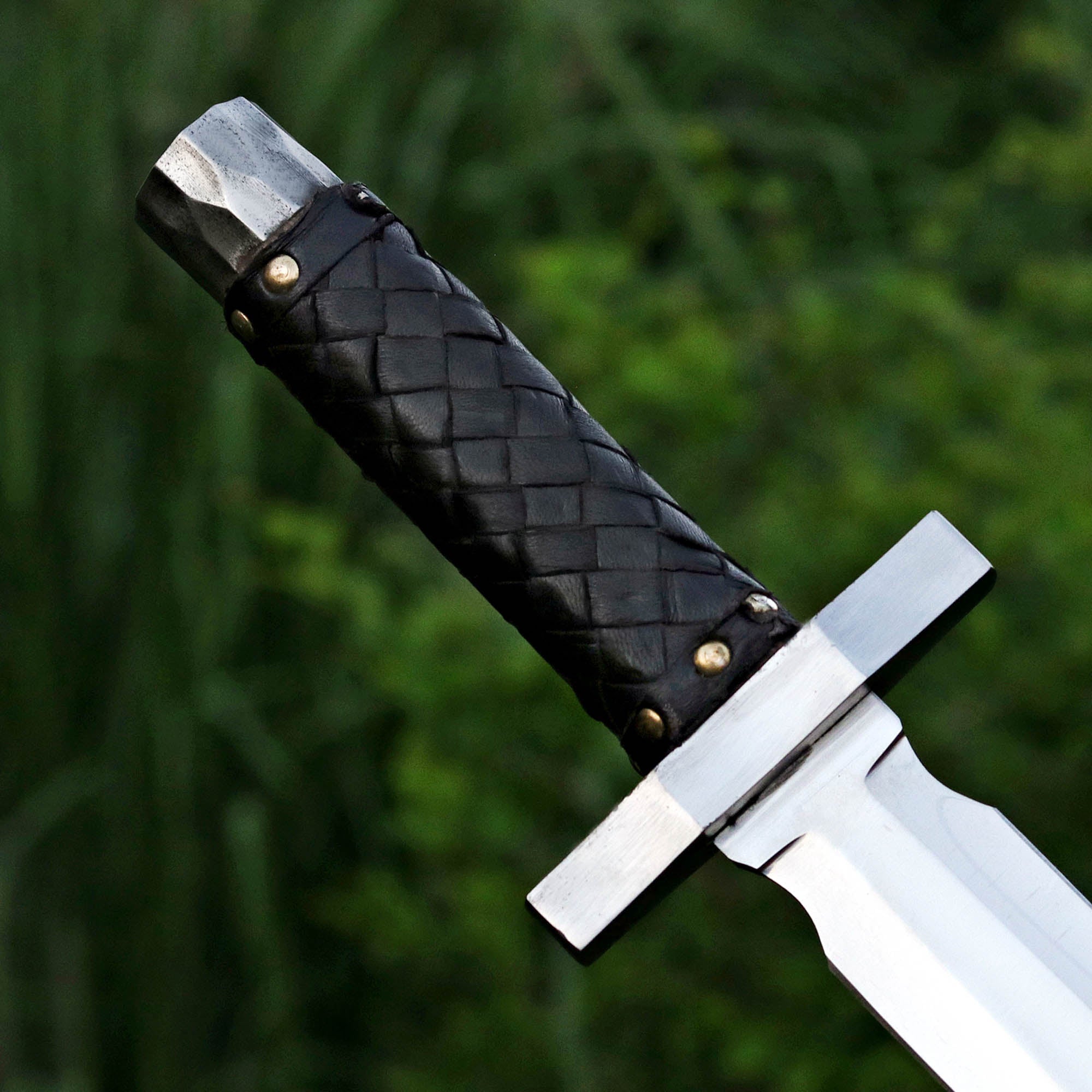 Mithril Dagger Custom Handmade J2 Steel Mithril Dagger for Adventurous Quests with Leather Covered Handle – Anniversary/Birthday Gift