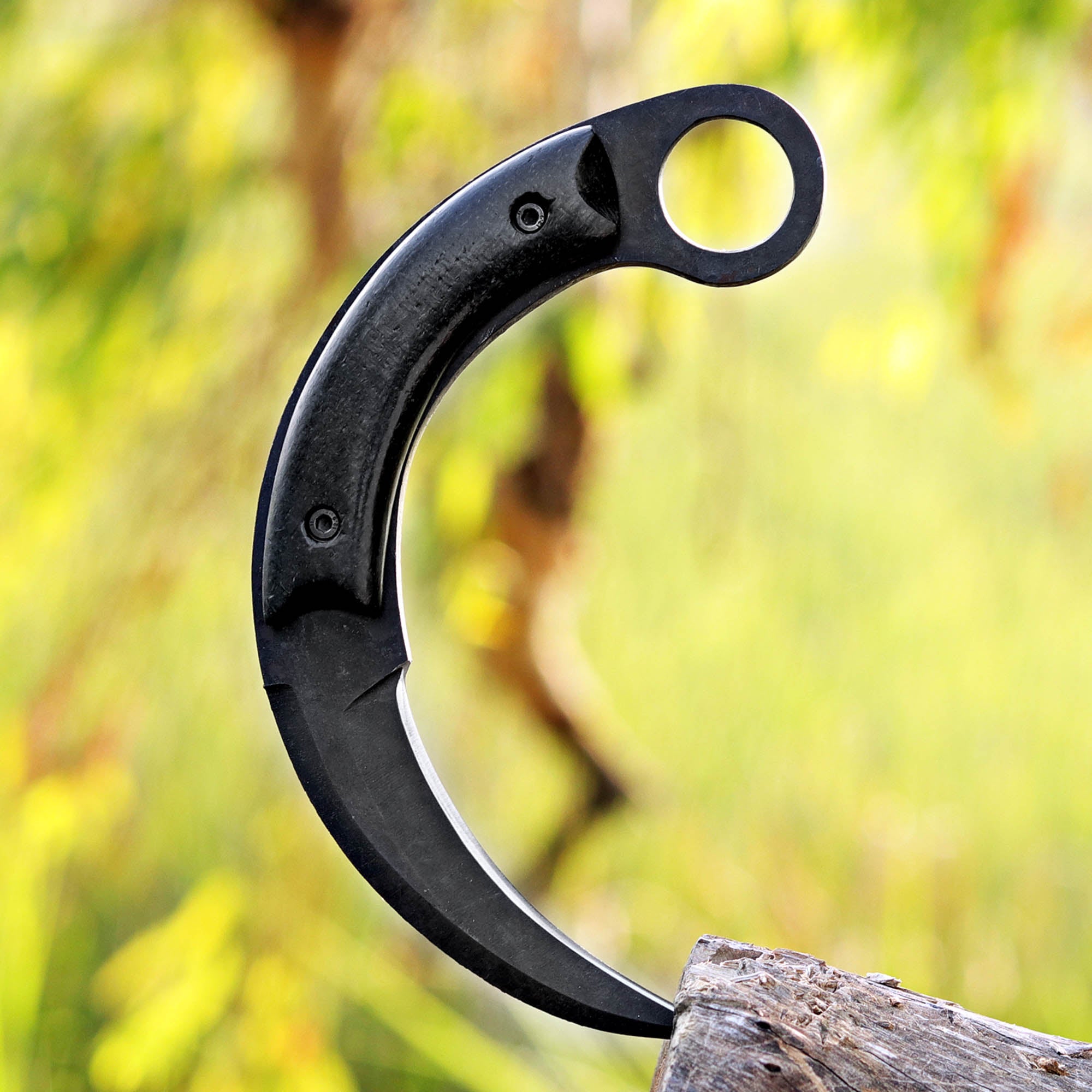 Black Moon Karambit Custom Handmade J2 Steel Karambit Knife with Leather Cover – Anniversary/Birthday Gift