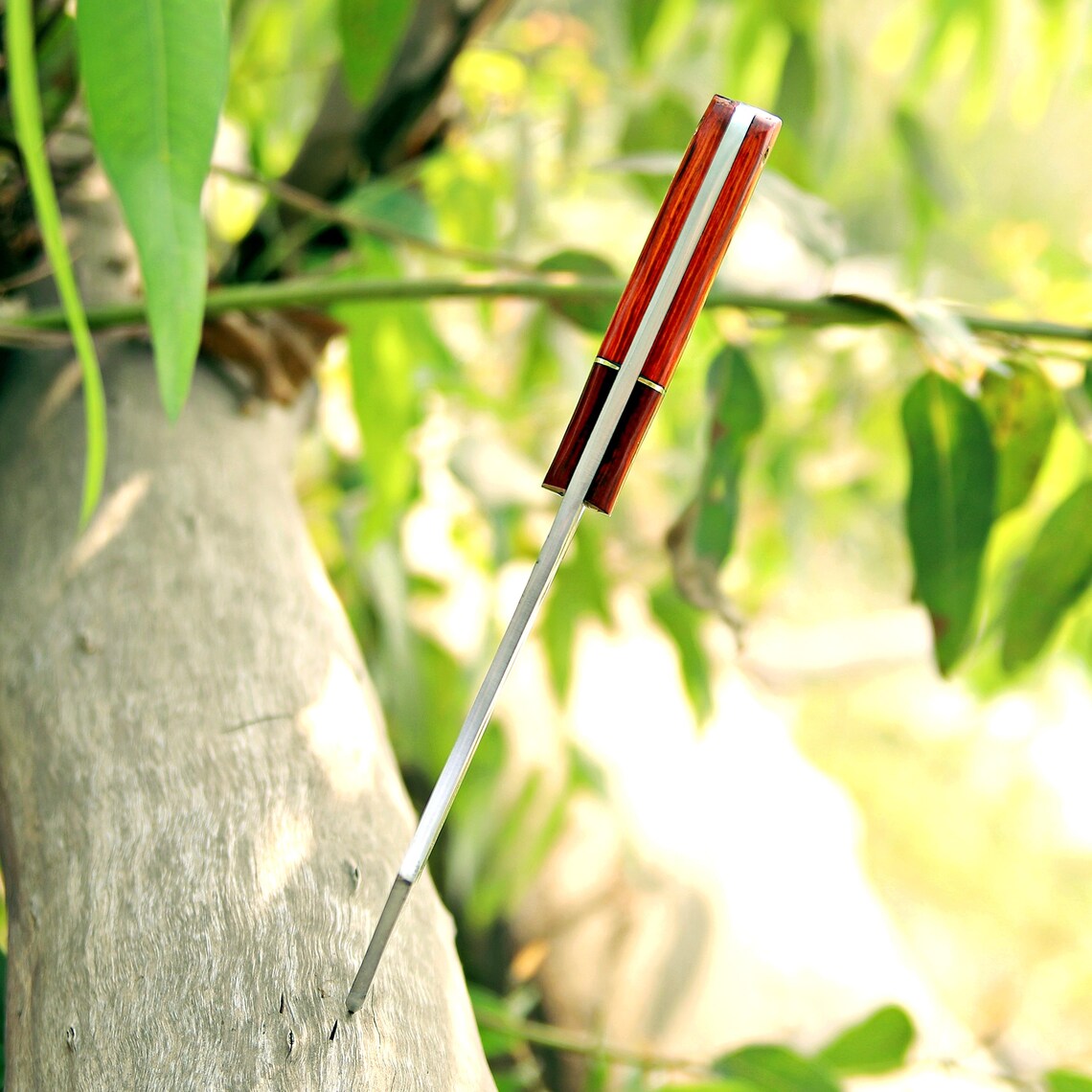 Hand Forged Mirror Polished Cleaver Knife, Meat Chopper, Splitter, Perfect Gift on Halloween & Anniversary for Him