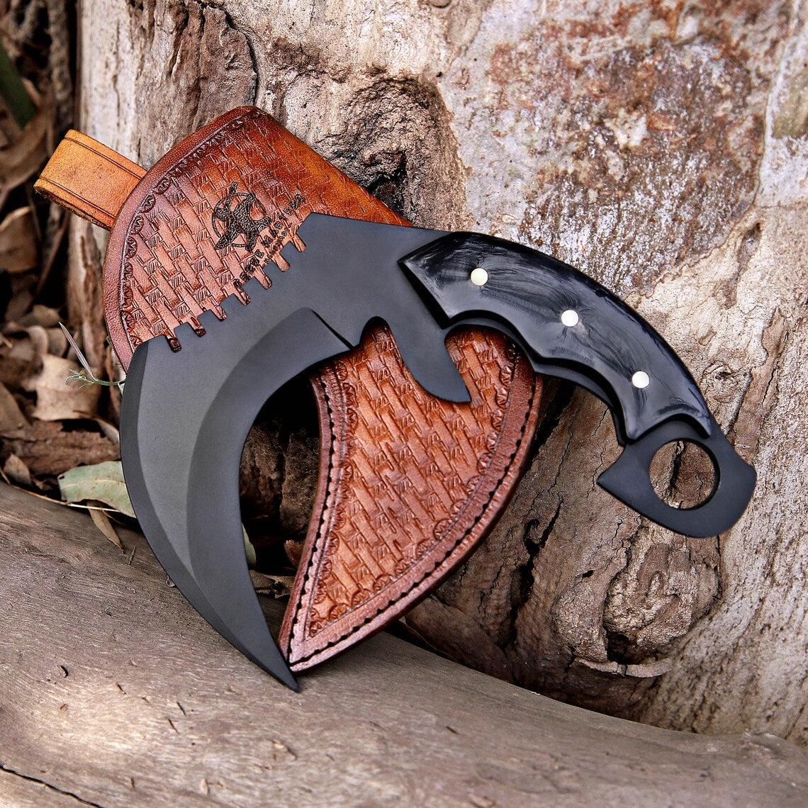 Handmade Powder Coated Exclusive Karambit - Perfect Gift on Christmas & New Year for Him
