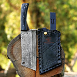 Hand Forged Cleaver Knife, Meat Chopper, Splitter – Perfect Gift on Halloween & Anniversary for Him